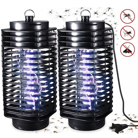 DISEN Dual Purpose Indoor Outdoor 2x Mosquito Lamps Electric Insect Killer Zapper LED Light Fly Bug Trap Pest Control Lamp