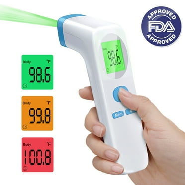 DISEN Forehead Digital Thermometer, Temperature Memory, Fast and Accurate Reading with Backlight LED Screen, The Non-Contact Infrared Thermometer for Adults and Kids,Baby Thermometer for Fever