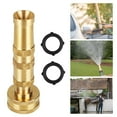 thumbnail image 1 of DISEN High-Pressure Hose Nozzle, Heavy Duty Brass Adjustable Twist Hose Nozzle for Garden, Spray to Jet Design, 3/4" Thread, 1 of 5