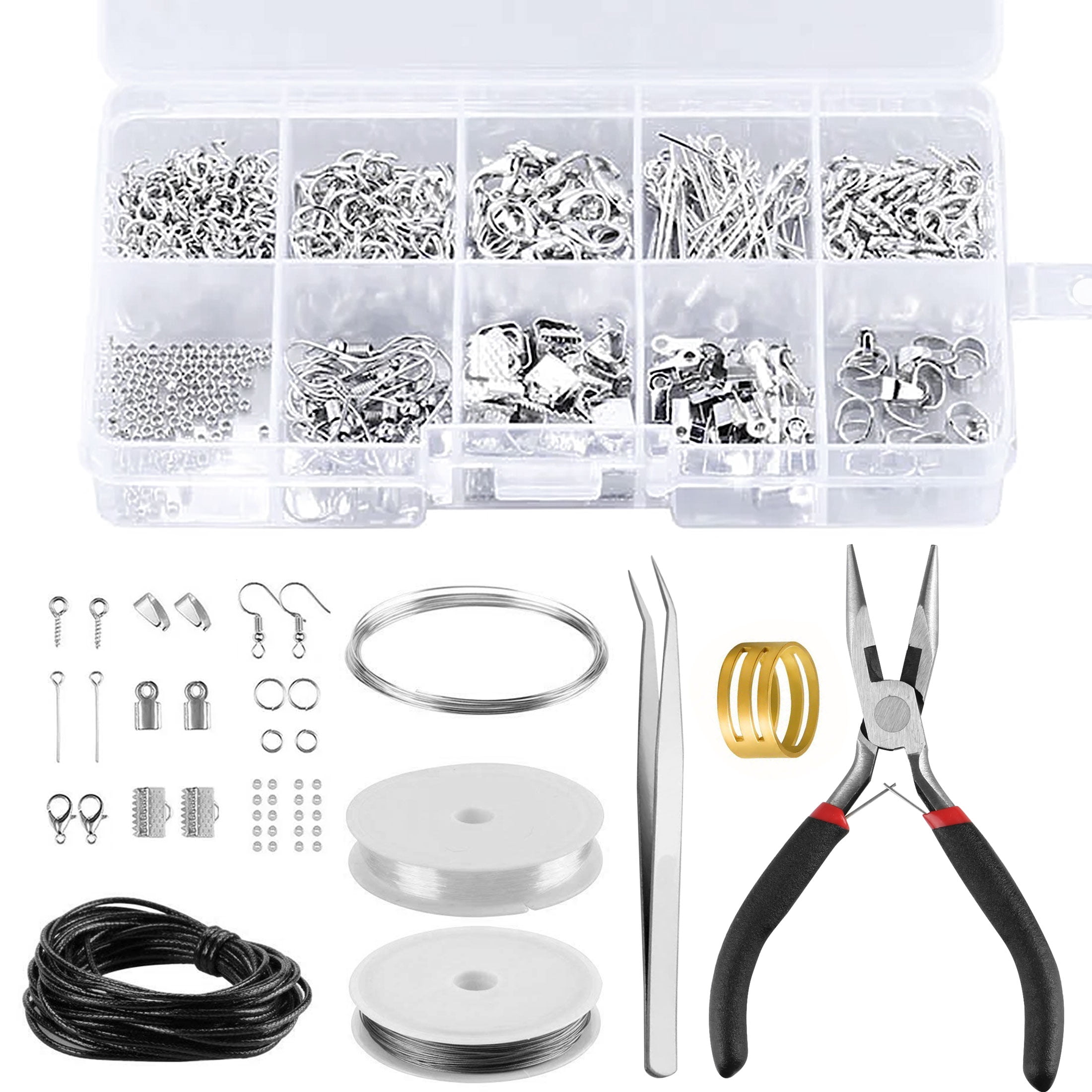 DISEN Jewelry Making Supplies Kit, Crafting Earring Ring Jewelry Making