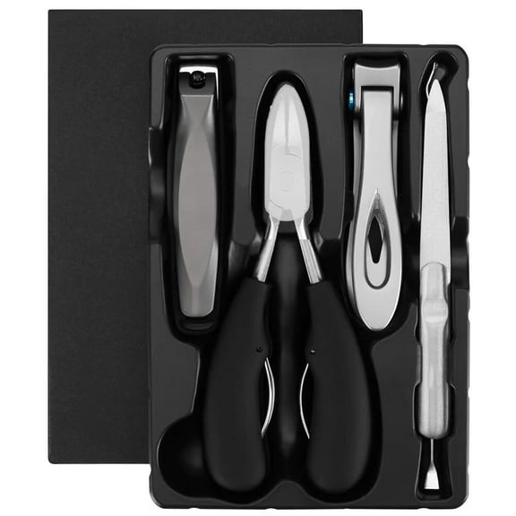 DISEN Large Nail Clippers Set, 5 Pcs Sharp Toenail and Fingernail Clippers for Men and Women (Premium, Big Size, Heavy-Duty Design)