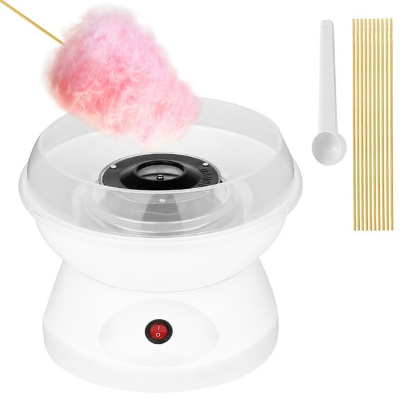 DISEN Portable Cotton Candy Machine Desktop Cotton Candy Maker 450W Candy Floss Machine with Bowl Sugar 10pcs Candy for Home Use