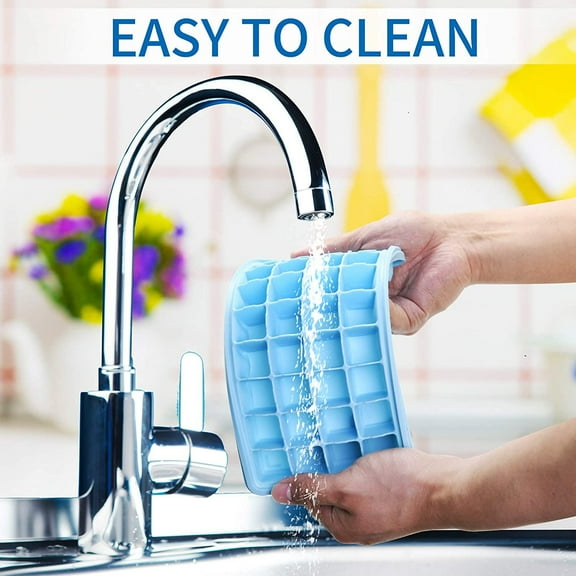 DISEN Silicone 44-Cavity Easy Ice Release Ice Cube Tray