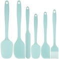thumbnail image 1 of DISEN Silicone Spatula Set of 6, Food Grade Rubber Spatulas and Cooking Utensils, Heat-Resistant Kitchen Non Stick Utensils for Cooking, Baking, Mixing, Scraping, BPA-Free, Dishwasher Safe(Blue), 1 of 6