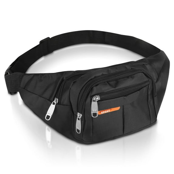 DISEN Waterproof Running Belt Bum Bag, Waist Pouch, Fanny Pack, Camping Sport Hiking Zip Bag