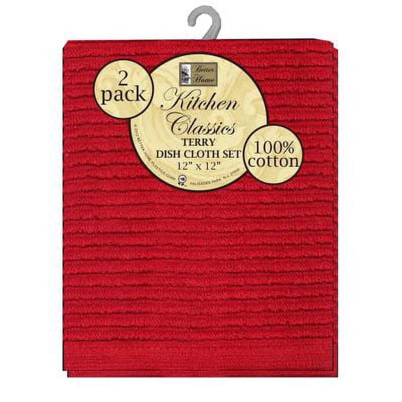 DISH CLOTH SET RIB 2PK