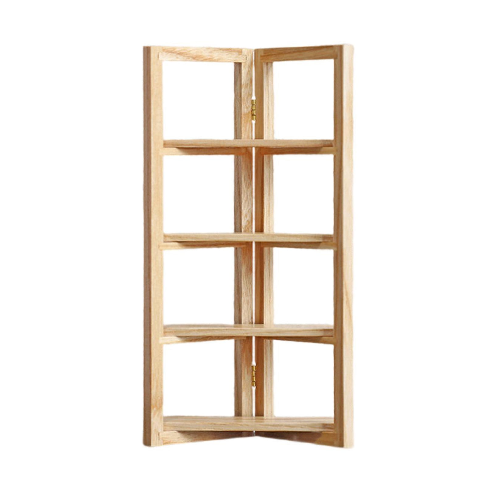 DISHAN Dollhouse Shelf Mini Storage Rack Miniature Wooden Storage Rack ...