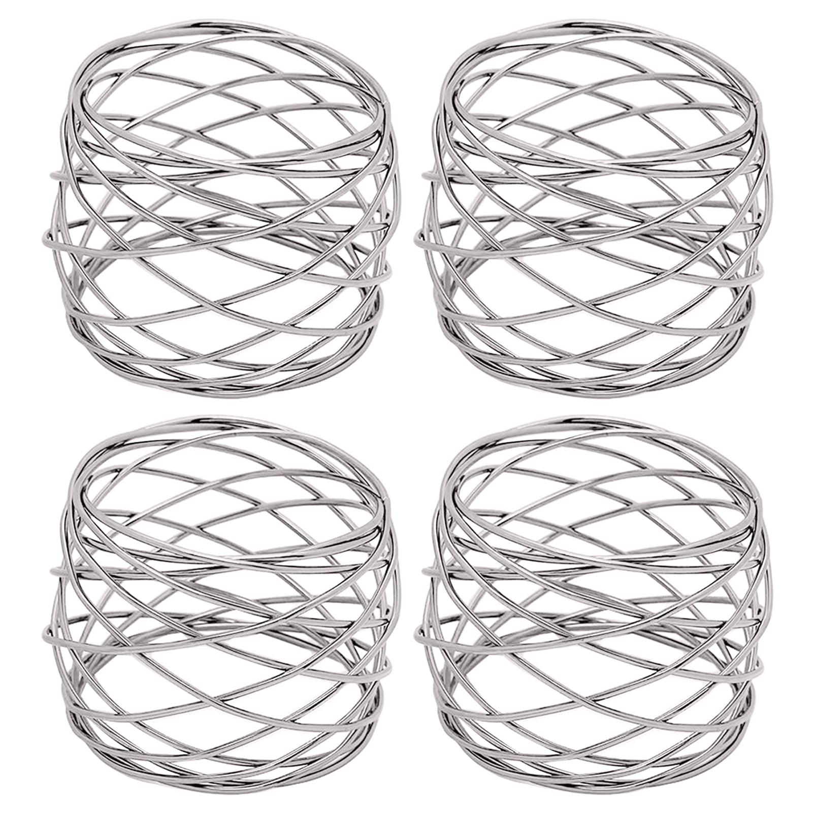 LdawyDE Serviettenringe 8-teilig - Diamond Hollow Out Design | Metall Serviettenhalter Für Tischdeko