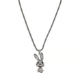 thumbnail image 1 of DISHAN Pendant Necklace Full Rhinestones Shiny Exquisite Animal Charm Personality Neck Decoration Fade-resistant Sparkling Rabbit Pendant Necklace Women Accessory, 1 of 8