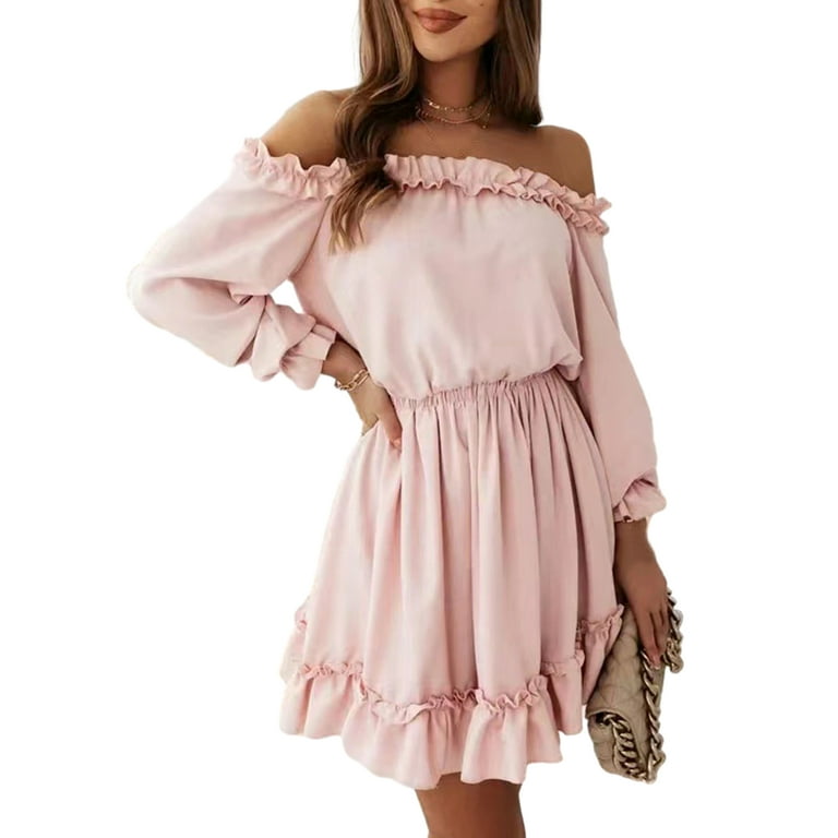 Elegant Patchwork Backless Off Shoulder Long Dresses Elegant Patchwork Backless Off Shoulder Long Dresses