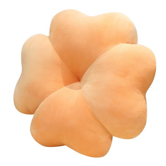 DISHAN Smooth Wear-Resistant Throw Pillow - Comfortable Touch - Full Filling - High Elasticity - Decorative Portable Four-Leaf Clover Plush Pillow - Household Accessory