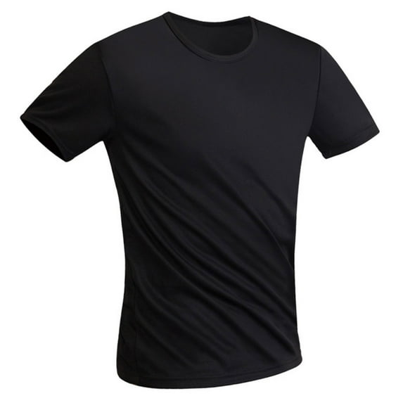 DISHAN Spandex Shirts Anti Dirty Stain Proof Polyester Basic Layer Spandex Shirts for Sports