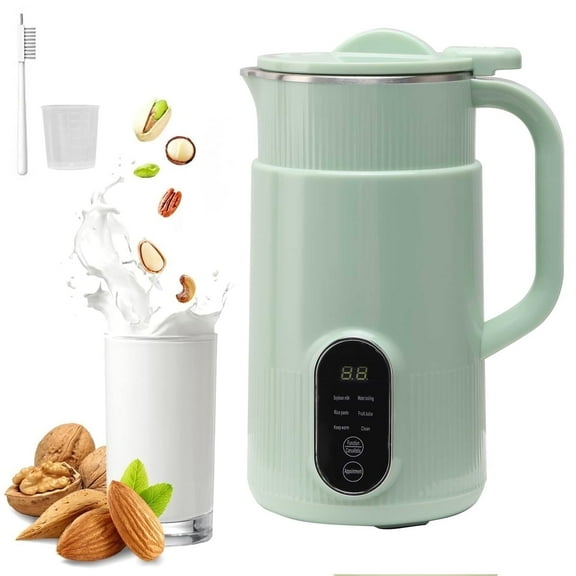 DISHUECO Nut Milk Maker, 27oz Food Processor,Homemade Almond, Oat, Coconut, Soy, Plant-based milk and Non Dairy Beverages, Soy Milk Maker Machine with Delay Start/Keep Warm/Self-Cleaning/Boil Water