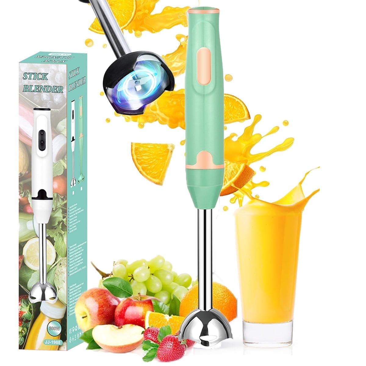 Stick Puree DISHUECO Immersion Hand Blender, 400W Electric Handheld Portable Stick ...