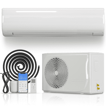 DISHUP 12000 BTU Mini Split Air Conditioner & Heater, 21 SEER2 Split Ac Unit, WIFI Enabled,  Remote Control, White