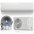 thumbnail image 1 of DISHUP 24000 BTU Mini Split Air Conditioner & Heater, 21 SEER2 Split Ac Unit, WIFI Enabled,  Remote Control, White, 1 of 7