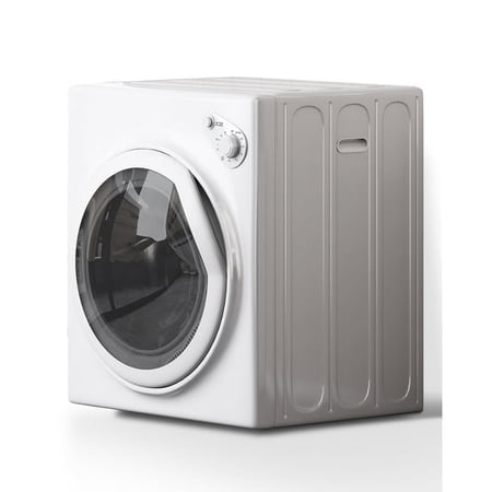 DISHUP 3.5 Cu.Ft Portable Clothes Dryer, 13 lbs Compact Dryer with Stainless Steel Tub, Electric Dryer for RV, Home, Apartment, White