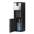 thumbnail image 1 of DISHUP Bottom Loading Water Dispenser, Hot/Room/Cold Water Cooler, 3-5 Gallon Bottles, Stainless Steel, Ideal for Home/Office, Black, 1 of 7