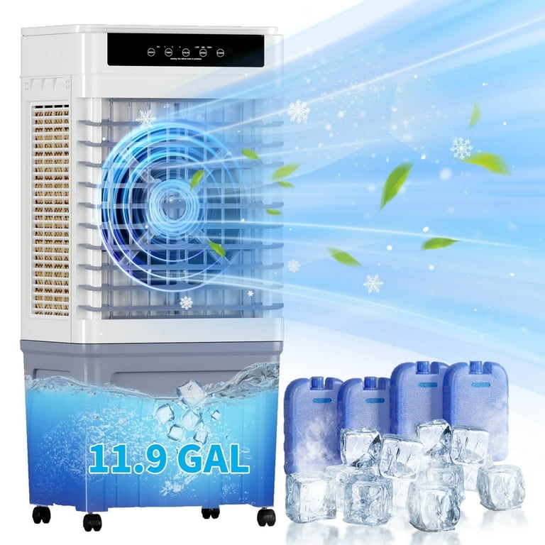 DISHUP Portable Swamp Cooler,5000CFM Evaporative Air Cooler with