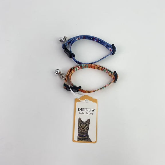 DISIDUW Collars for pets,Pet Cat Collar Breakaway 2PCS Adjustable Safety Pet Collars for Cats Kitten