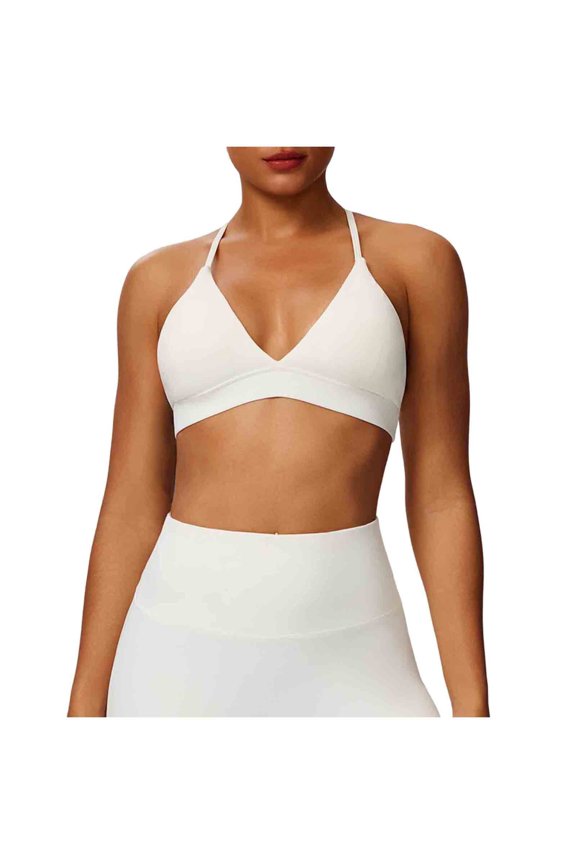 Bras for Women - Sexy Cross Adjustable Straps Removable Pads Sports Bra for Yoga & Comfort Workouts S-XL