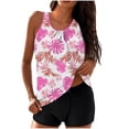 thumbnail image 1 of DISKEBUISS Tankini Swimsuits for Women Loose Fit Floral Printed Modest Two Piece Bathing Suits Summer Beach Trip, 1 of 6