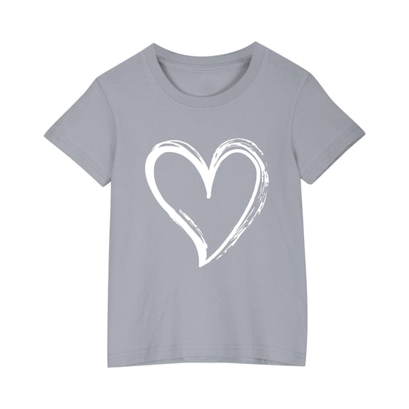 DISKEBUISS Tops for Girls - Cute Fashion Print Casual Short Sleeve Soft Cotton Blouse Everyday Play & Outing Wear