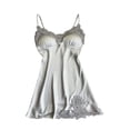 thumbnail image 1 of DISKEBUISS Women Lace Lingerie Spaghetti Strap Sexy Solid Color Nightwear Size S-XXL, 1 of 3