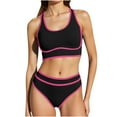 thumbnail image 1 of DISKEBUISS Women's Bikini Summer Strap Sporty Bathing Suit High Cut Swimsuit for Beach Outings, 1 of 6