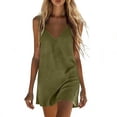 thumbnail image 1 of DISKEBUISS Women's Cotton Linen Dresses V Neck Sleeveless Loose Comfort Dress for Summer Casual Fashion, 1 of 7