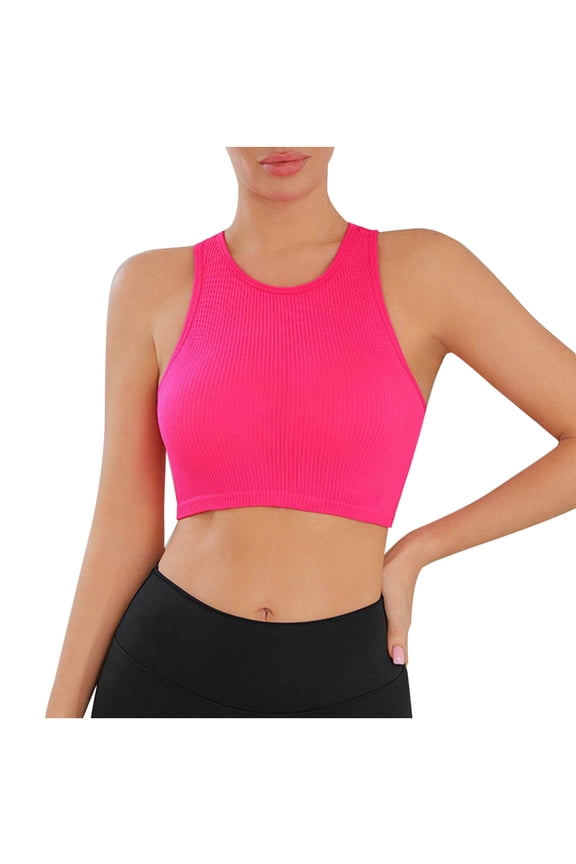 Women's Full Coverage Push Up Yoga Bras - Fitness Workout Comfy Supportive Sport Bra