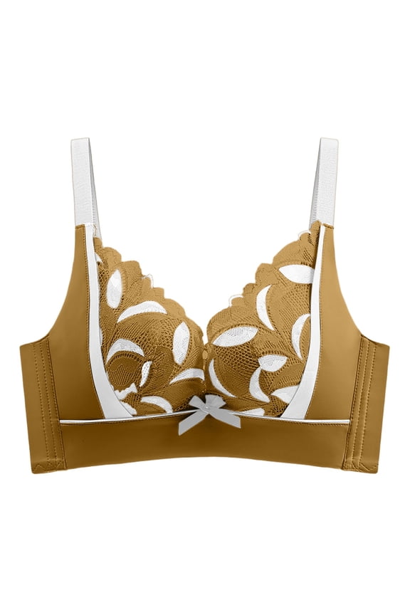 Women's Push Up Seamless Sport Bra - No Underwire Comfy Bralette for Fitness Workout