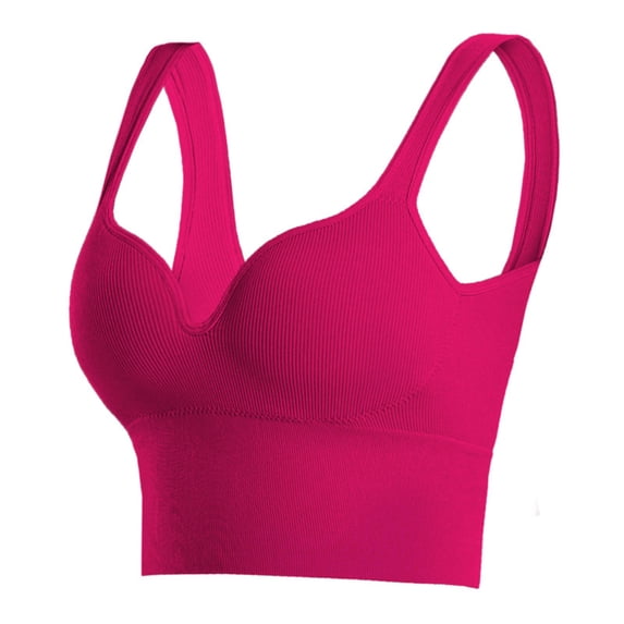 DISKEBUISS Women's Supportive Sports Bra - Sexy Push Up Long Design Full Coverage Cup for Running, Yoga & Gym