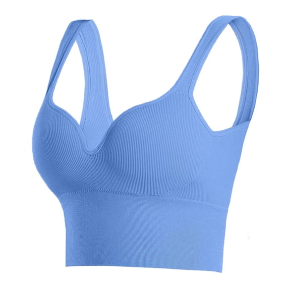 DISKEBUISS Women's Supportive Sports Bra - Sexy Push Up Long Design Full Coverage Cup for Running, Yoga & Gym