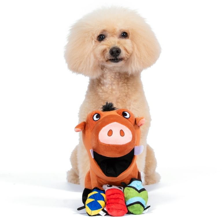 DISNEY 100 THE LION KING: Pumba Bugs Plush Burrow Pet Toy-9in
