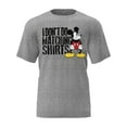 thumbnail image 1 of Disney Mickey Adult Gray Tee Shirt, S-3XL (Men's or Women's), 1 of 4