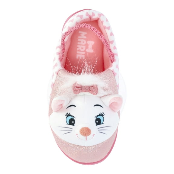 Aristocats Toddler Girls' 3D Character Slippers with Back Strap