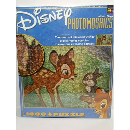 DISNEY BAMBI PHOTOMOSAICS Jigsaw Puzzle 1000 Piece Buffalo Games