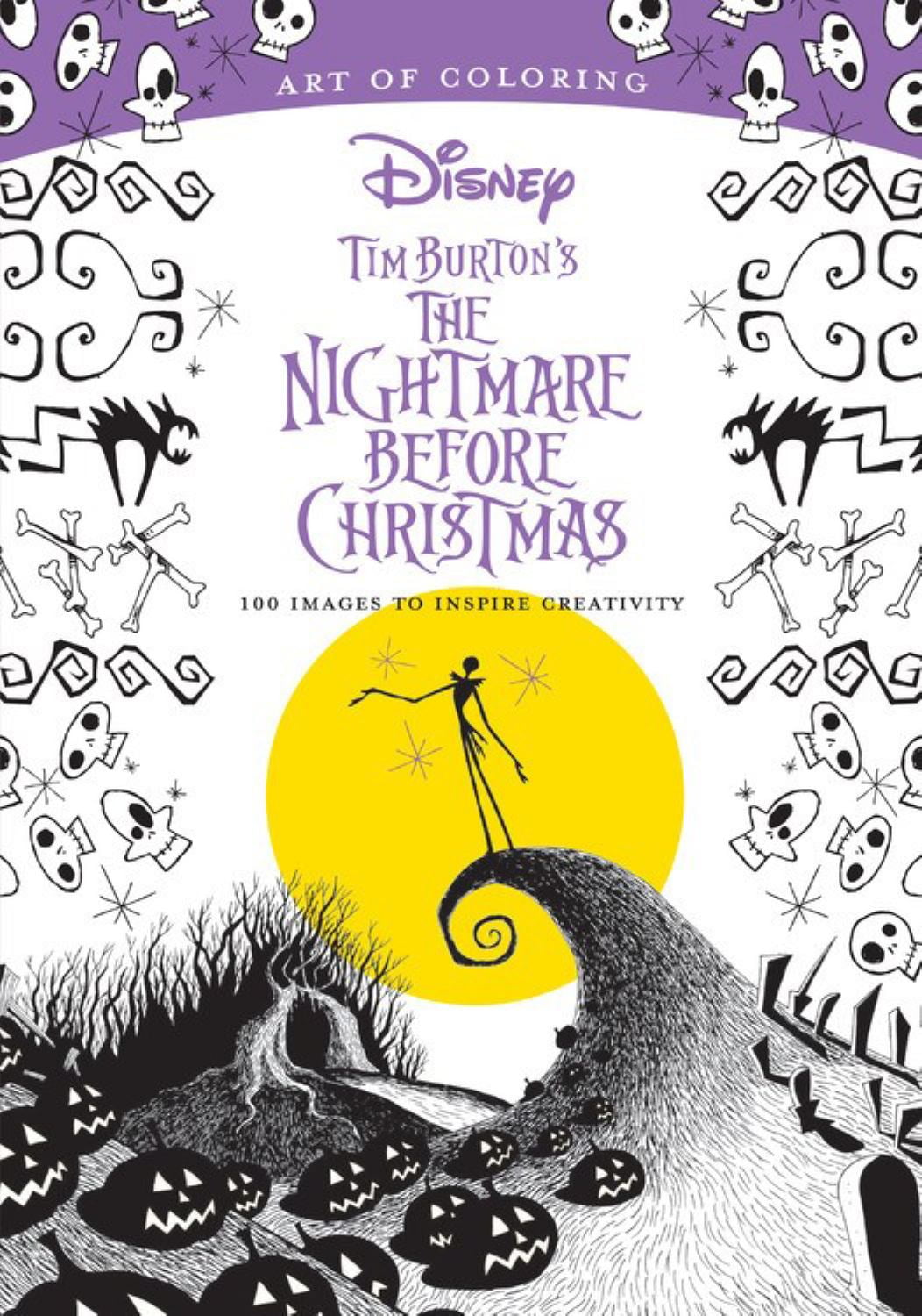 DBG Art of Coloring: Tim Burton's the Nightmare Before Christmas: 100 Images to Inspire Creativity (Paperback)