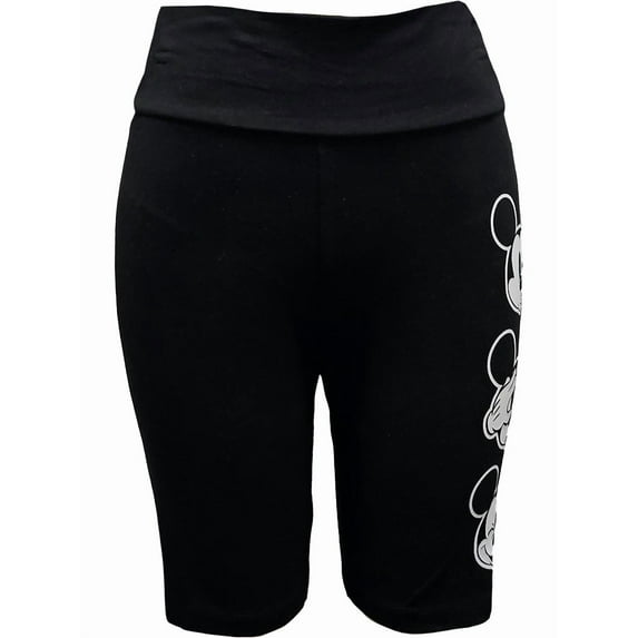 Disney Mickey Mouse Junior Biker Shorts, S-3XL (Women's)