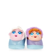 Disney Frozen Toddler Girls 3D Character Slippers with Back Strap