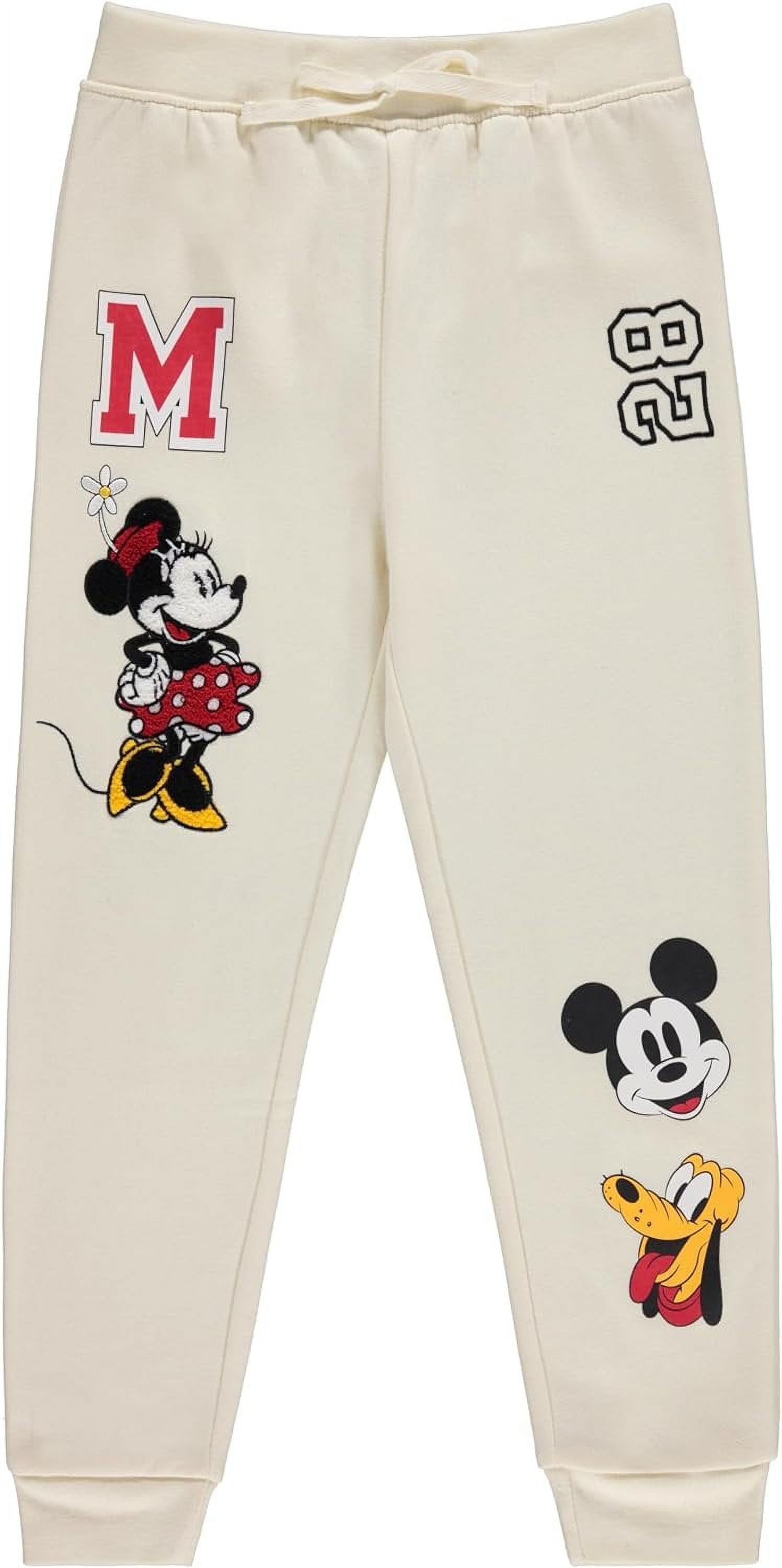 DISNEY Girls Lilo and Stitch Jogger Sweatpants with Minnie Mouse  Princesses, Little and Big Girls Sizes 4-16
