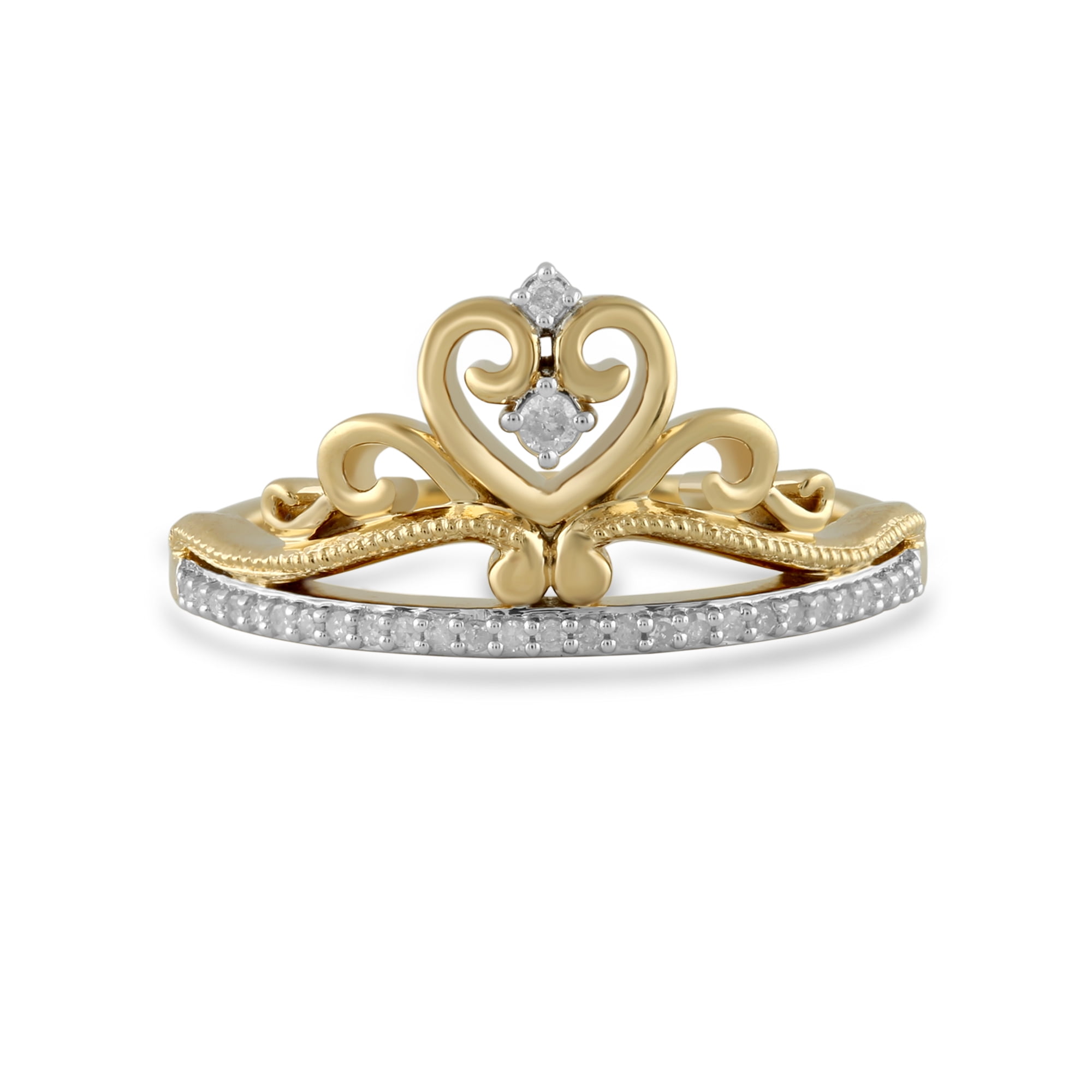 DISNEY JEWELS DIAMOND PRINCESS TIARA RING Walmart