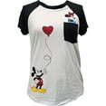 thumbnail image 1 of Disney Minnie & Mickey Junior Pocket Fashion Tee, S-XL (Women's), 1 of 4