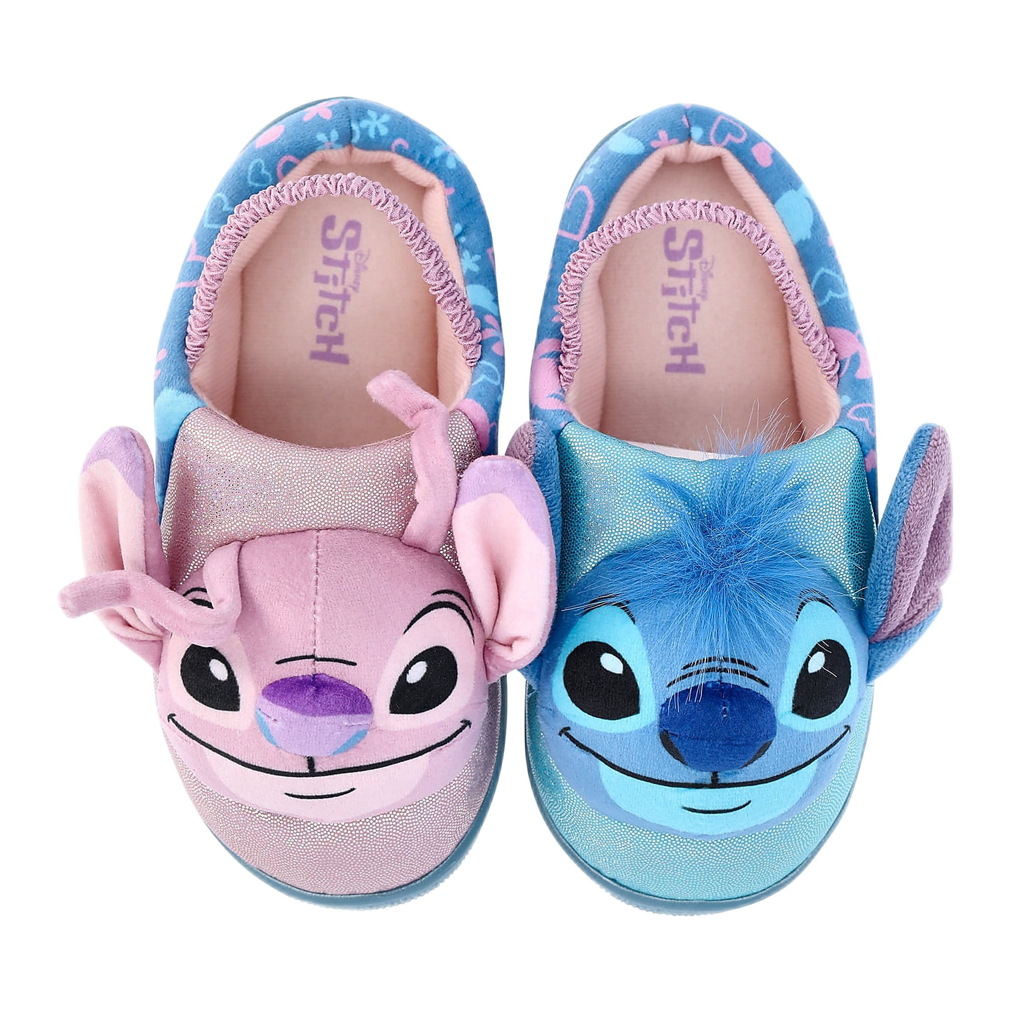 Lilo and Stitch Toddler Girls' 3D Character Slippers with Back Strap