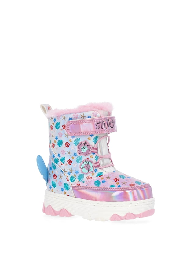 Disney Stitch Toddler Girls Winter Snow Boots