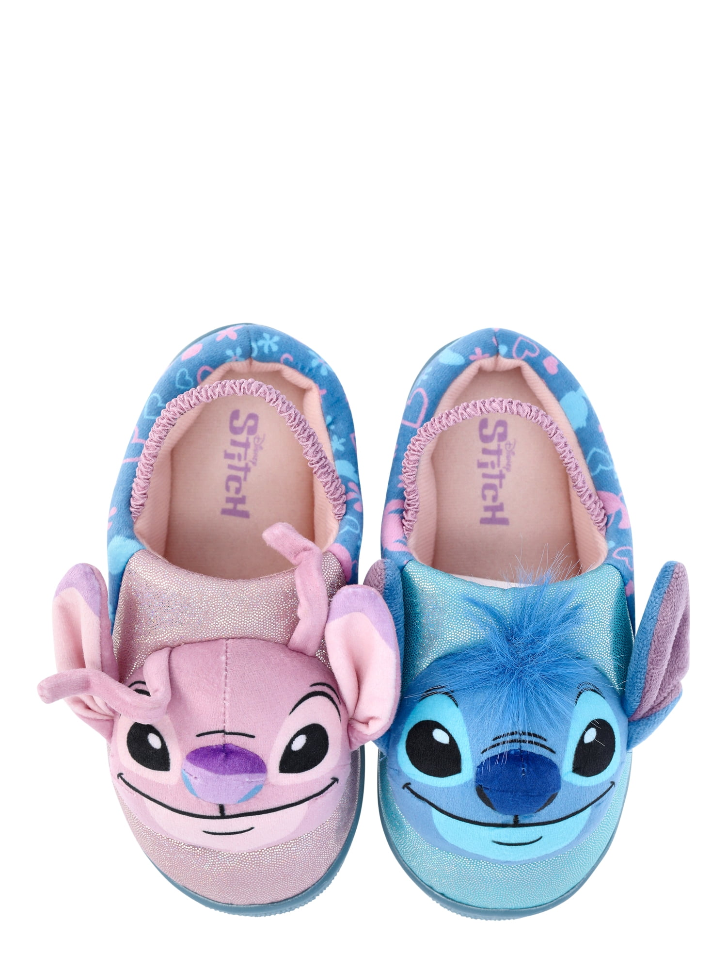 Lilo and Stitch Toddler Girls' 3D Character Slippers with Back Strap