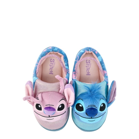 Lilo and Stitch Toddler Girls' 3D Character Slippers with Back Strap