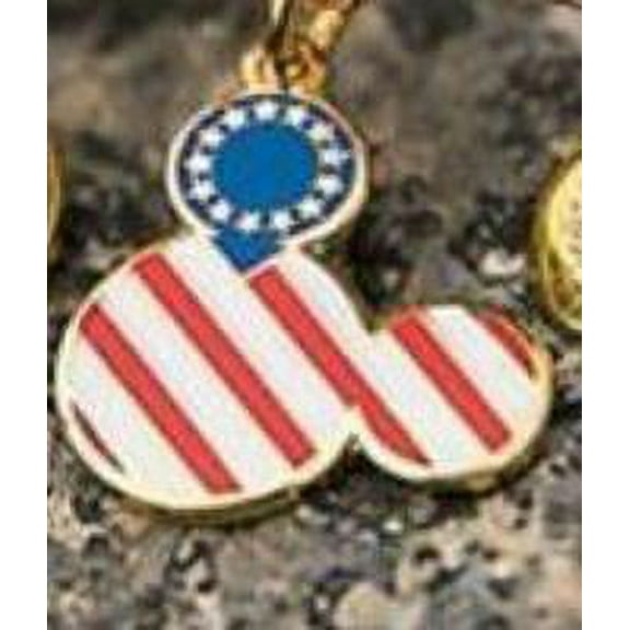 DISNEY MICKEY MOUSE AMERICANA STARS AND STRIPS FLAG GOLD ALEX AND ANI BRACELET