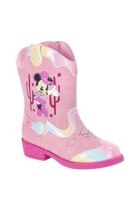 Disney Minnie Mouse Toddler Girls Western Cowboy Boots